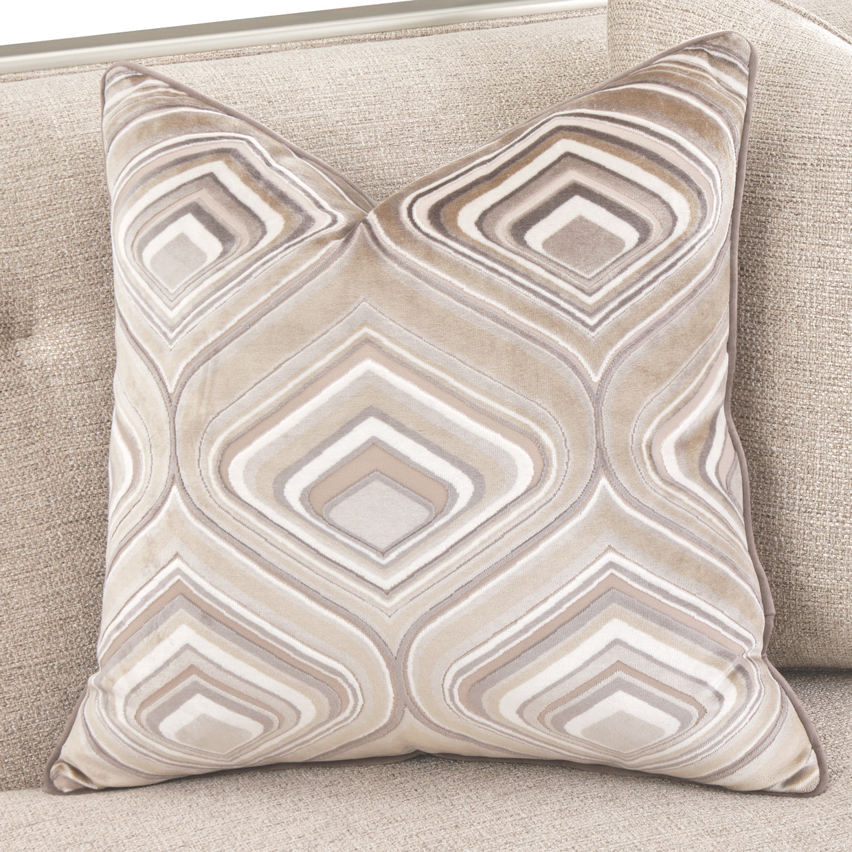 Camden Court Sofa - Flax/Platinum