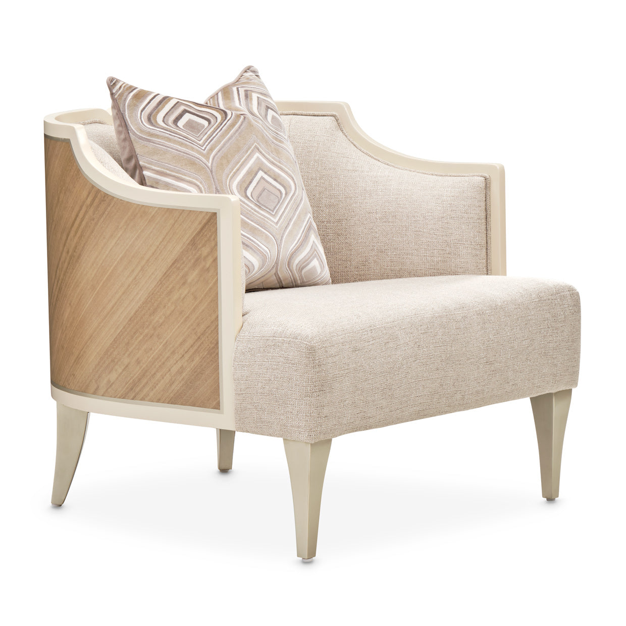 Camden Court Accent Chair - Flax Pearl