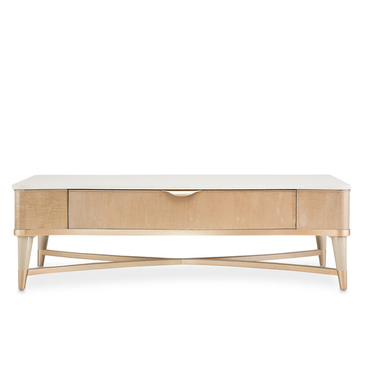 Malibu Crest Rectangular Cocktail Table - Blush