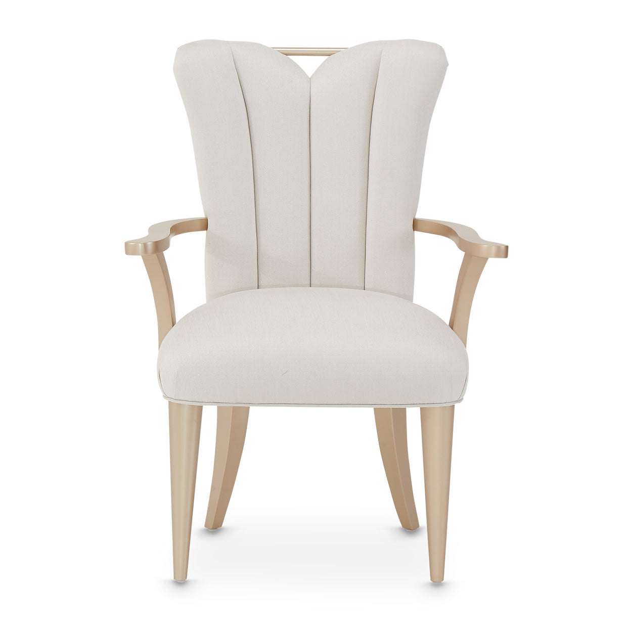 La Rachelle Dining Arm Chair - Icicle/Champagne
