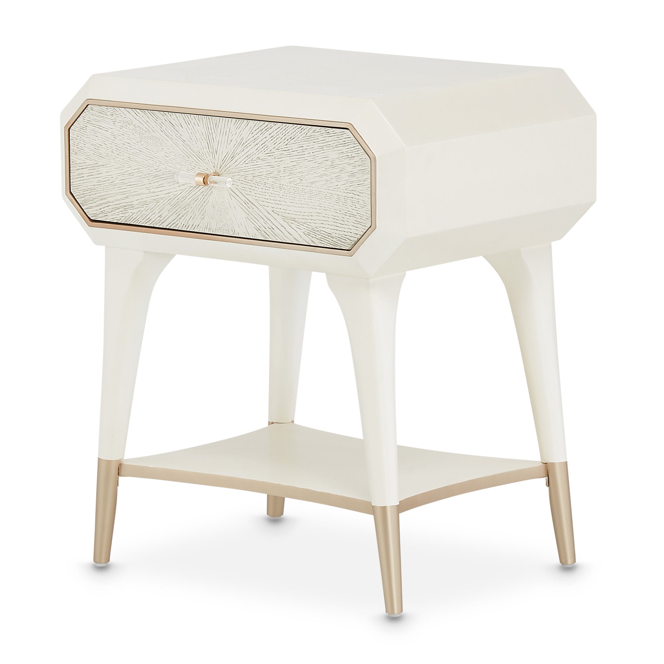 La Rachelle 1-Drawer Nightstand - Champagne