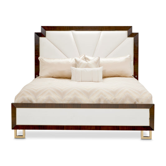 Belmont Place Eastern King Upholstered Bed - Espresso