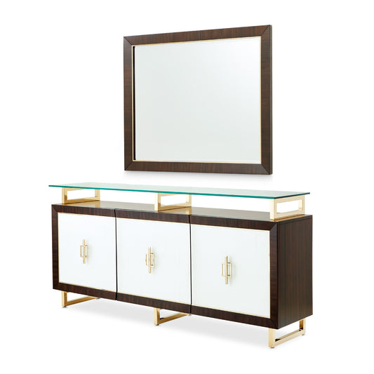 Belmont Place Sideboard & Mirror - Espresso