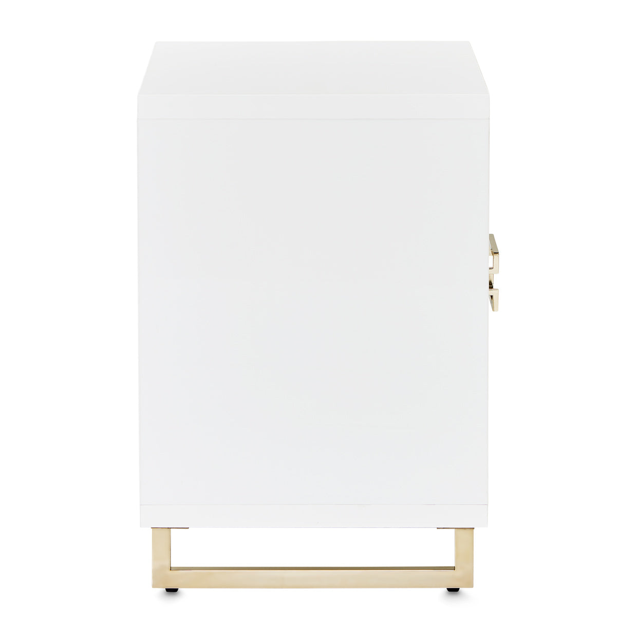 Palm Gate Nightstand - Cloud White