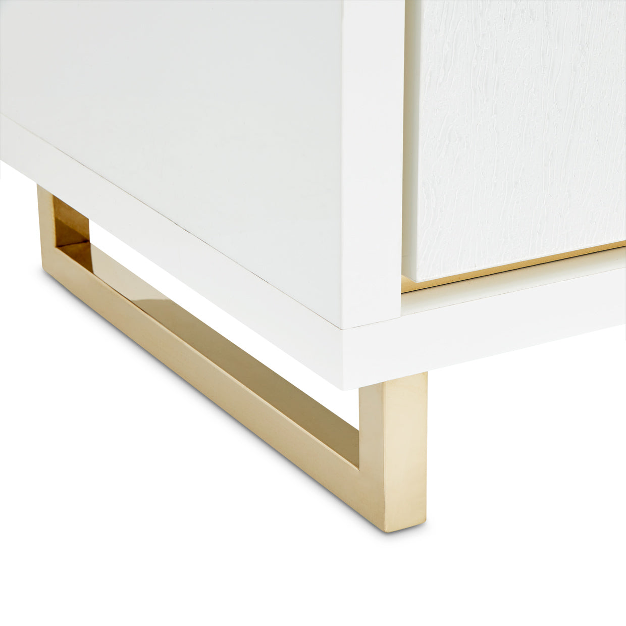 Palm Gate Nightstand - Cloud White