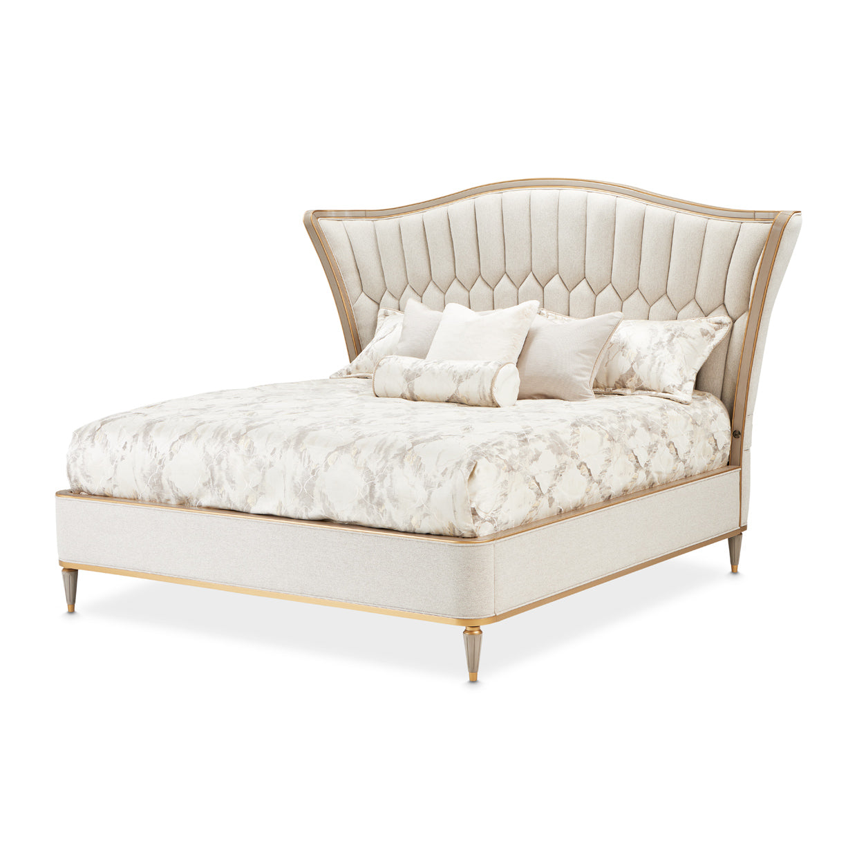 St. Charles Queen Upholstered Bed - Cirrus/Dove Gray