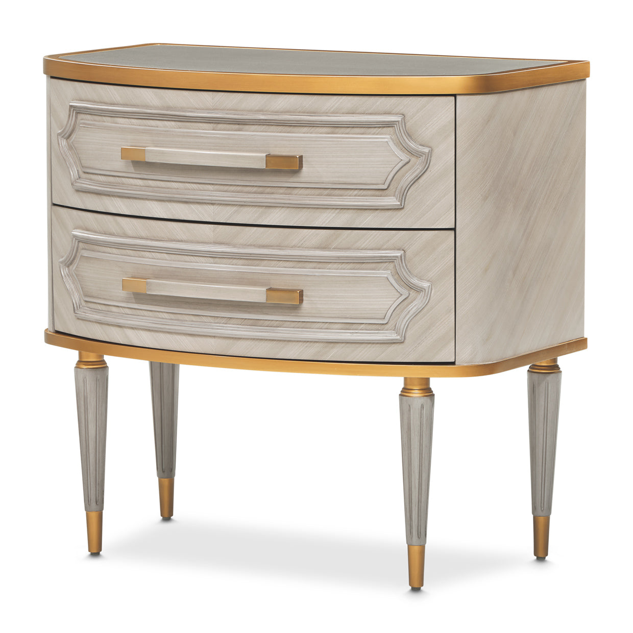 St. Charles 2-Drawer Nightstand - Dove Gray
