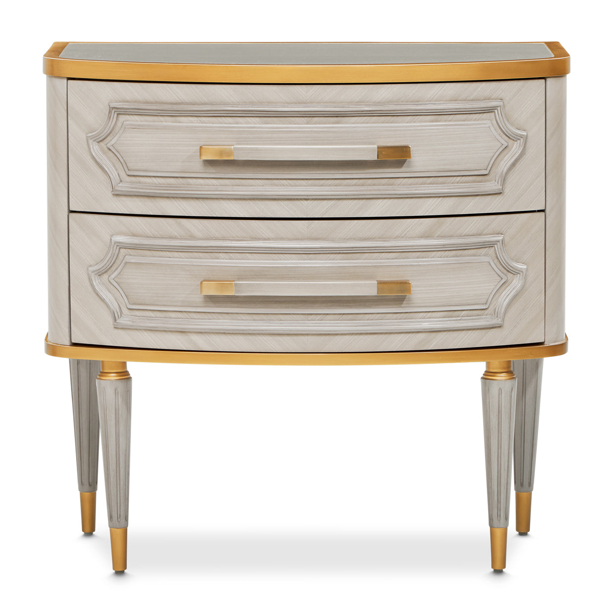 St. Charles 2-Drawer Nightstand - Dove Gray