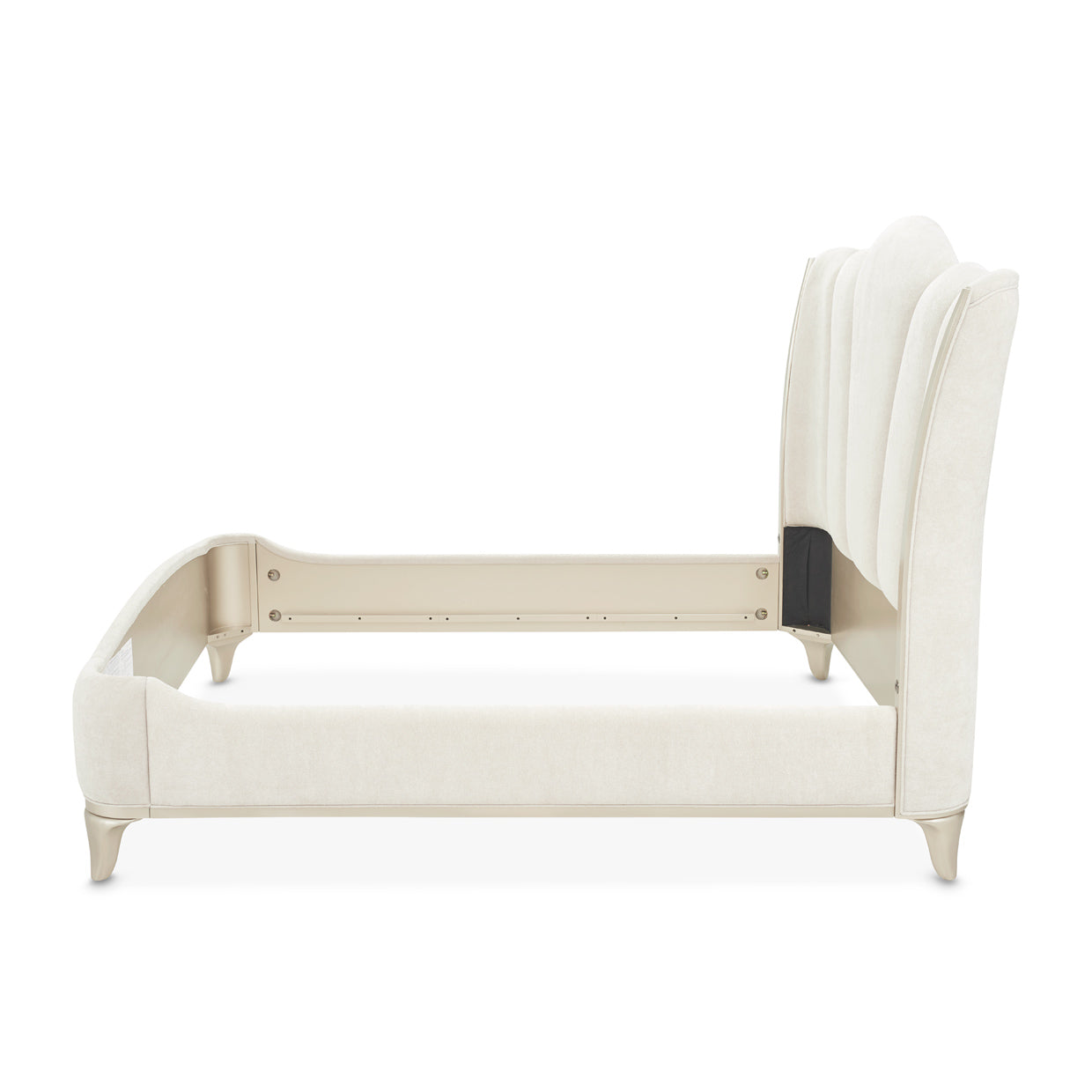 La Marisia Queen Bed - Creamy Pearl