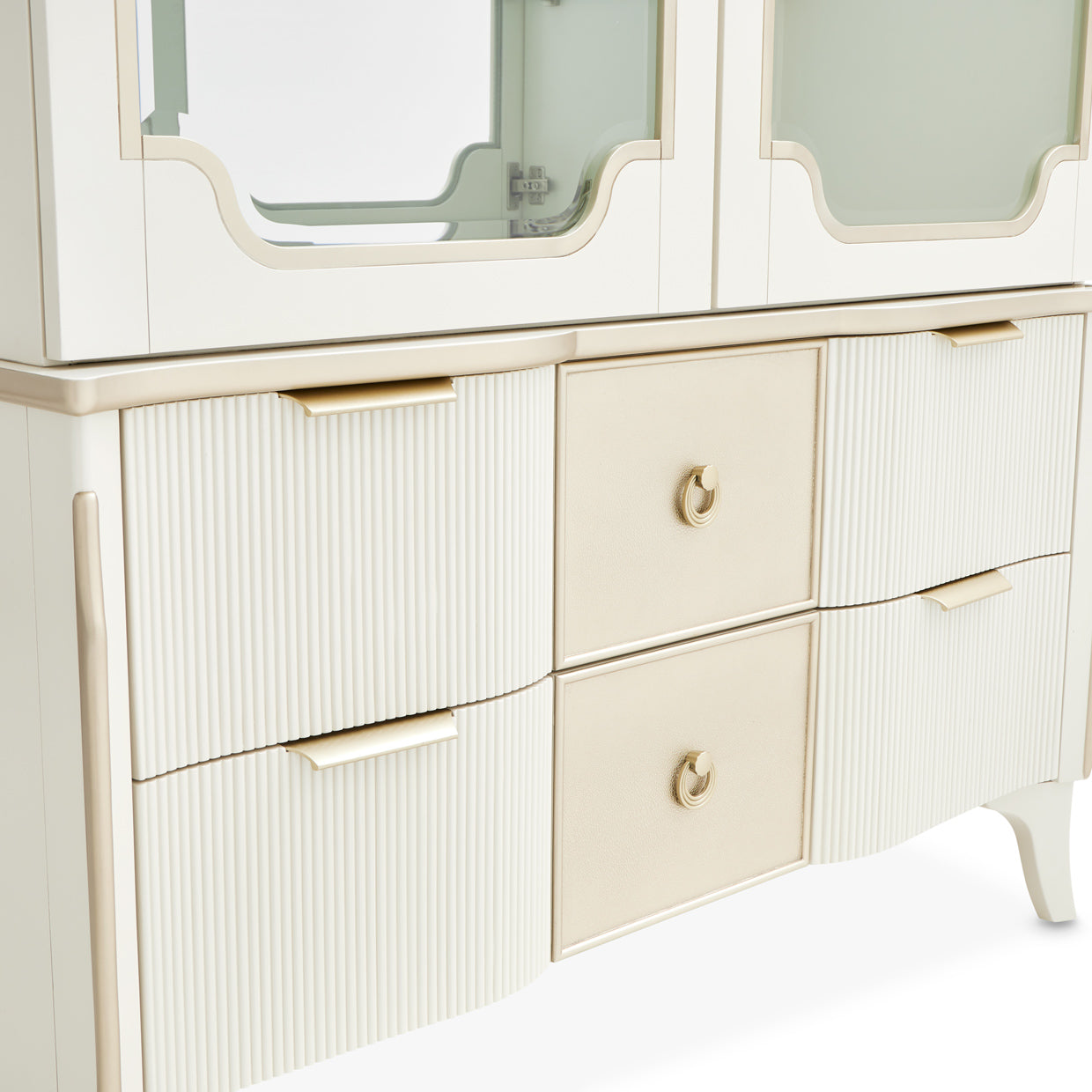 La Marisia Display Cabinet - Creamy Pearl