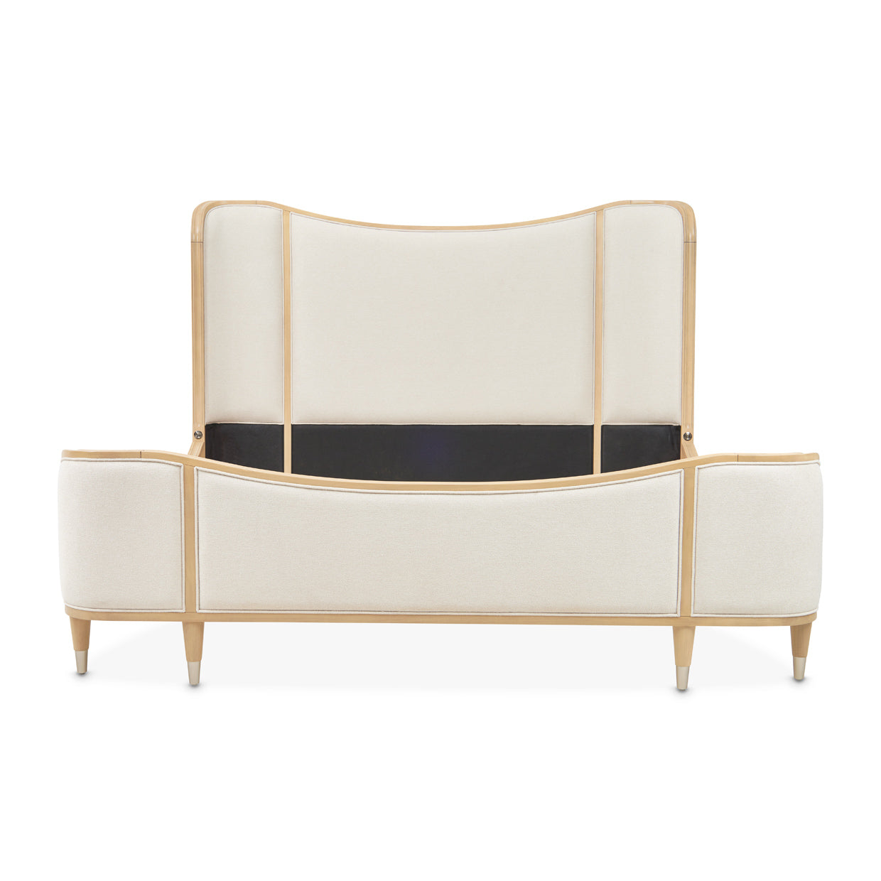 Camellia Field King Upholstered Bed - Cornsilk/Caramel