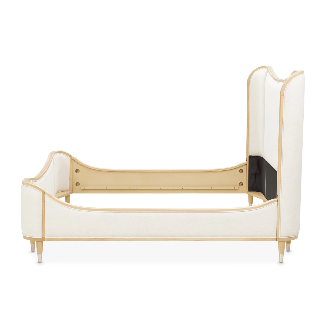 Camellia Field Queen Upholstered Bed - Cornsilk/Caramel