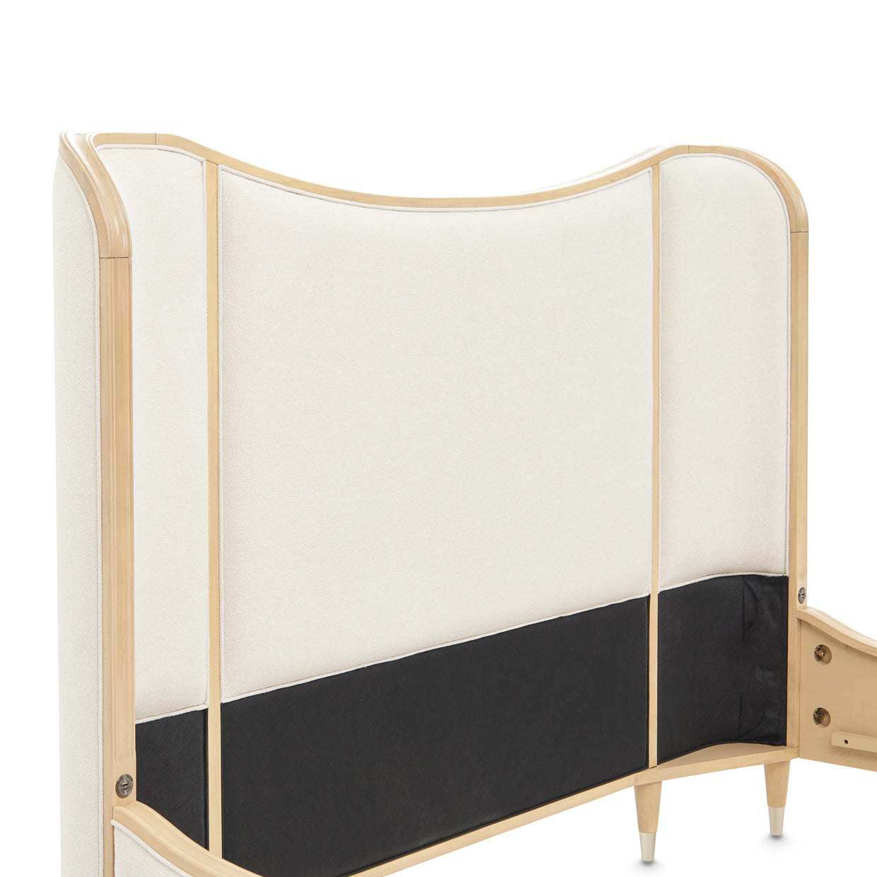 Camellia Field King Upholstered Bed - Cornsilk/Caramel