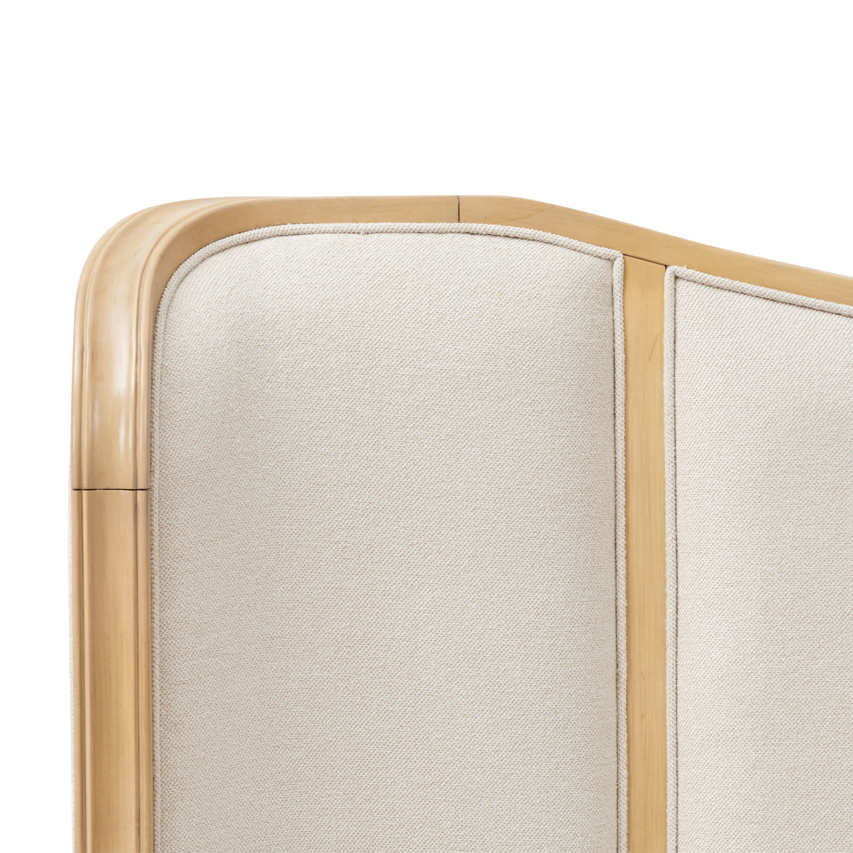 Camellia Field King Upholstered Bed - Cornsilk/Caramel