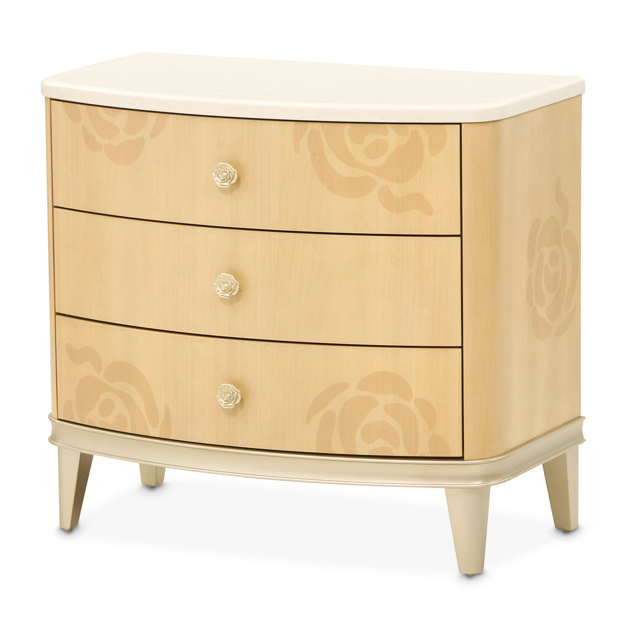 Camellia Field Nightstand - Caramel