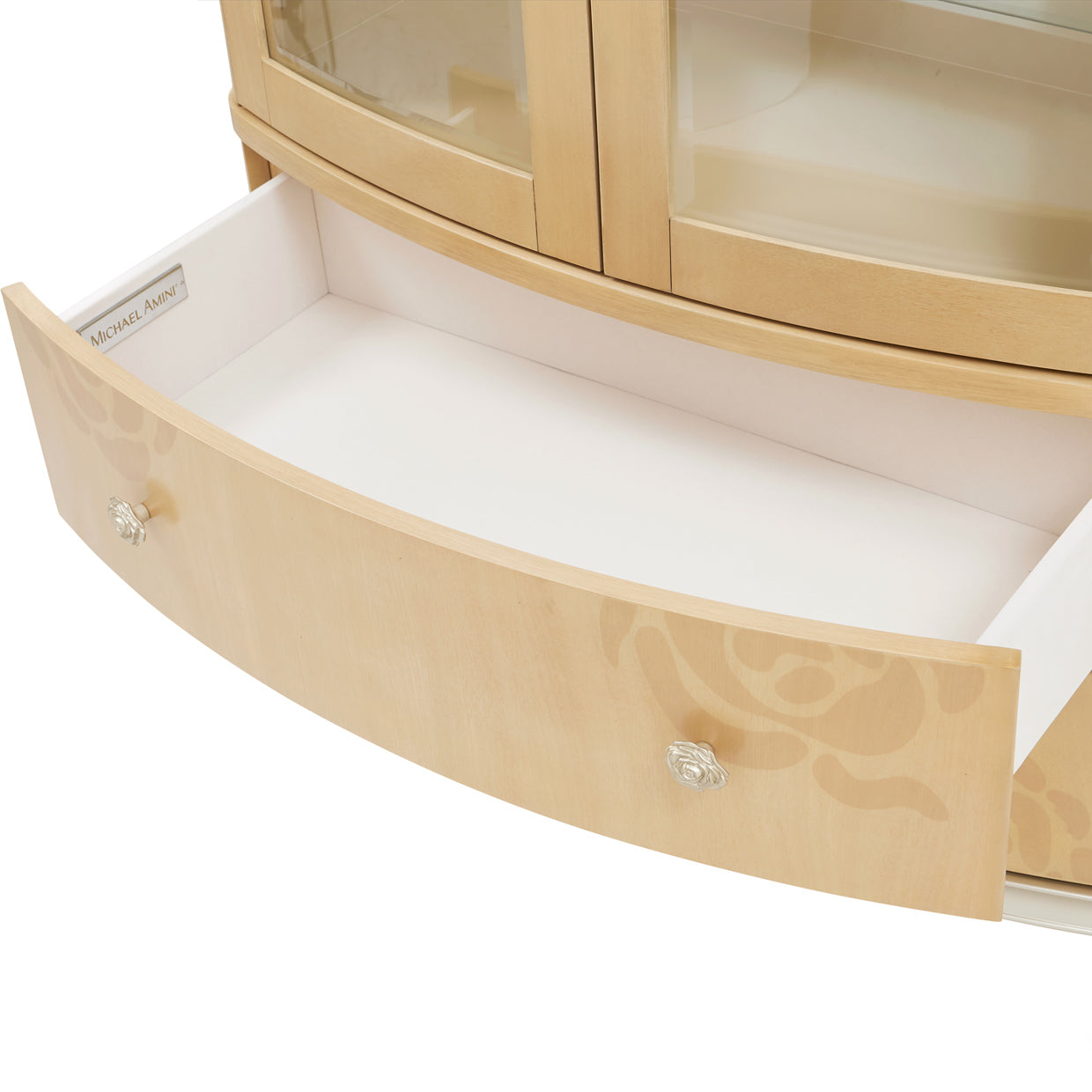 Camellia Field Display Cabinet - Caramel