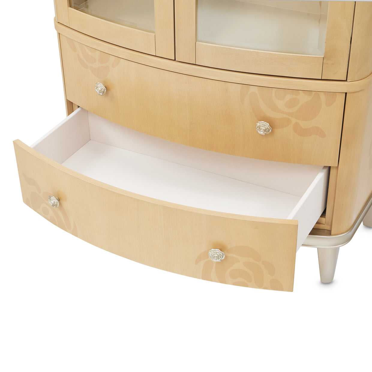 Camellia Field Display Cabinet - Caramel