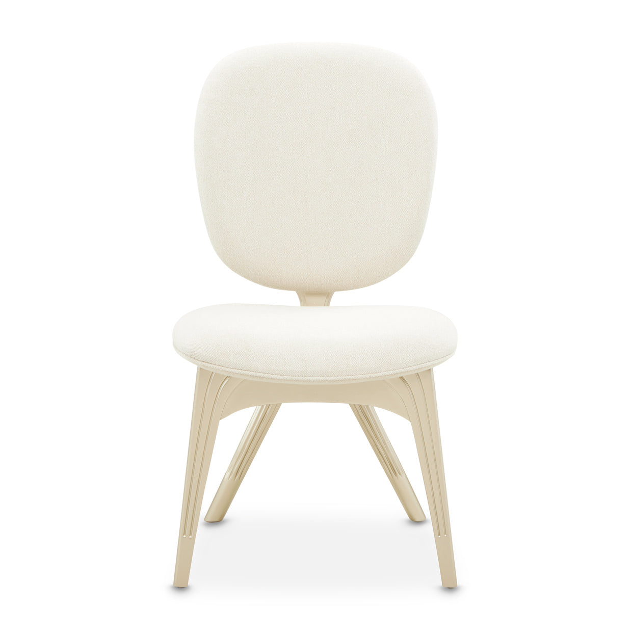Camellia Field Vanity Chair - Cornsilk/Champagne Gold