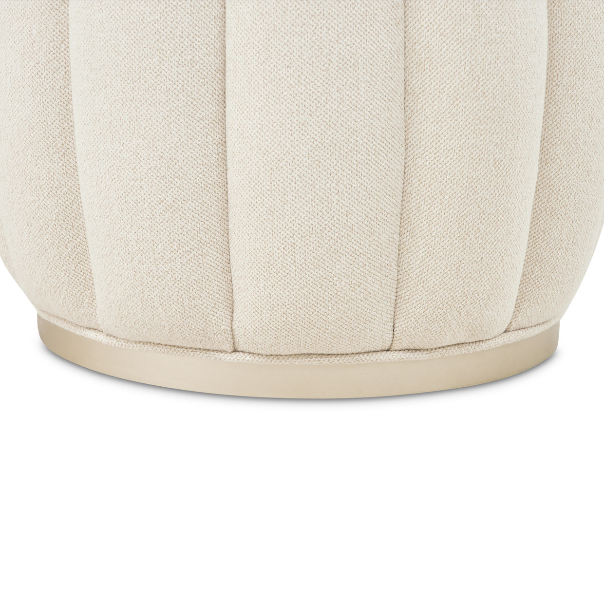 Camellia Field Round Bench - Cornsilk/Caramel