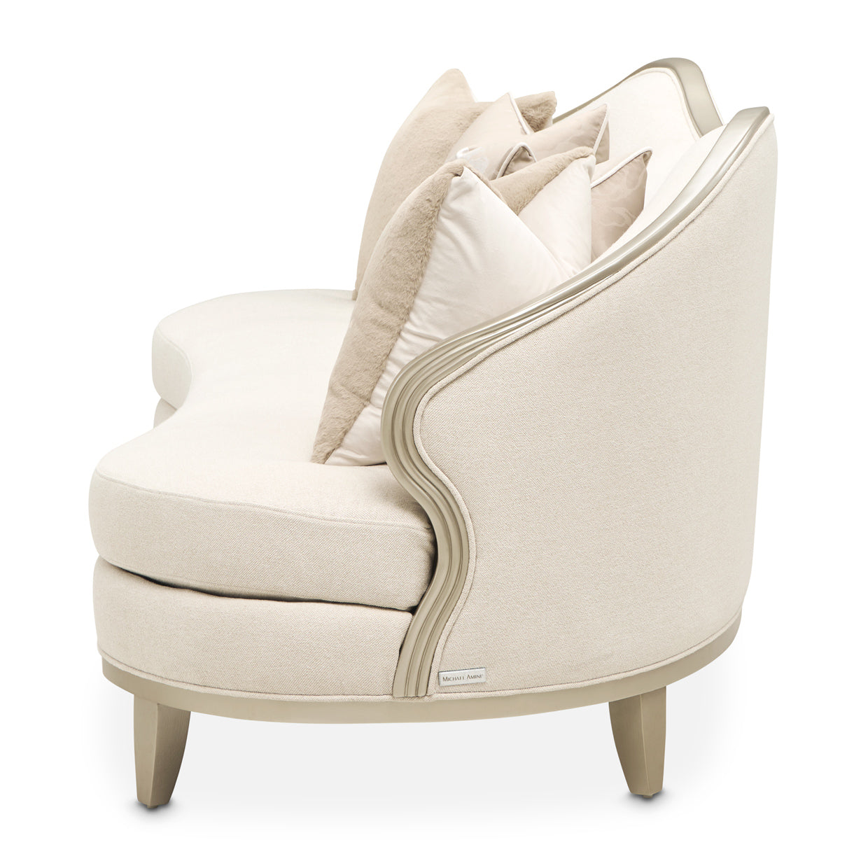 Camellia Field Sofa - Cornsilk/Champagne Gold