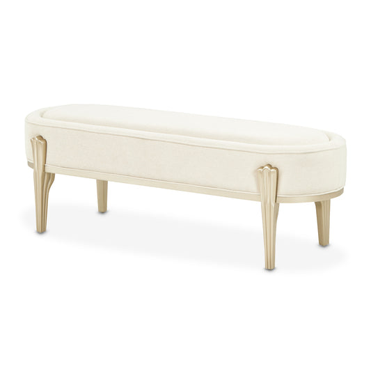 Camellia Field Bench - Cornsilk/Caramel