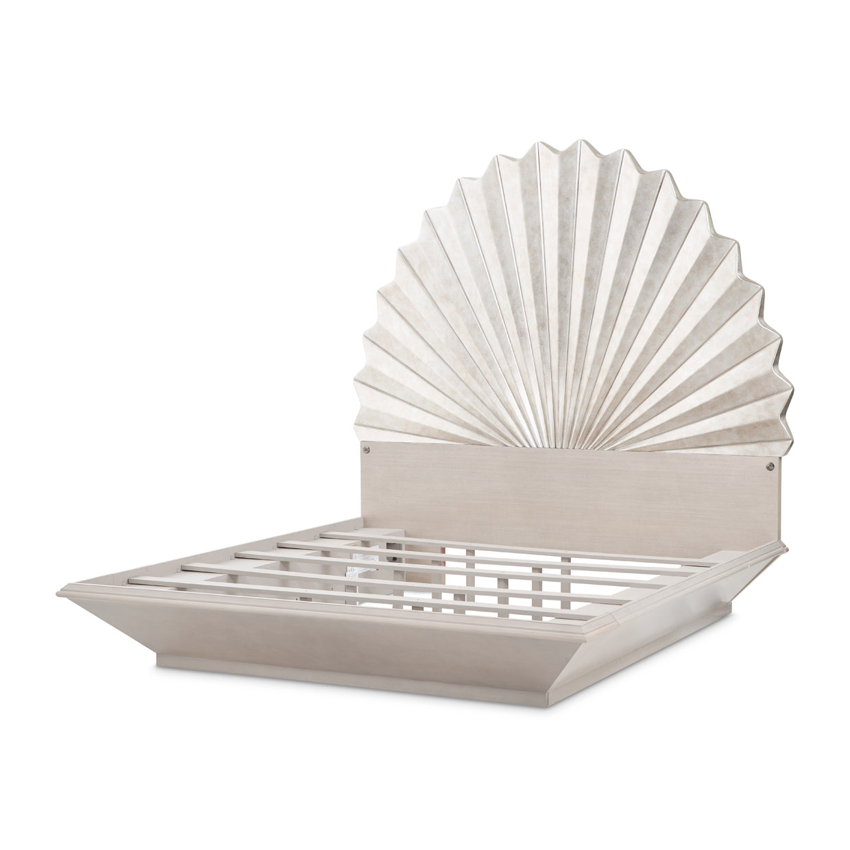 Fantosini King Fan Bed - Silver Leaf