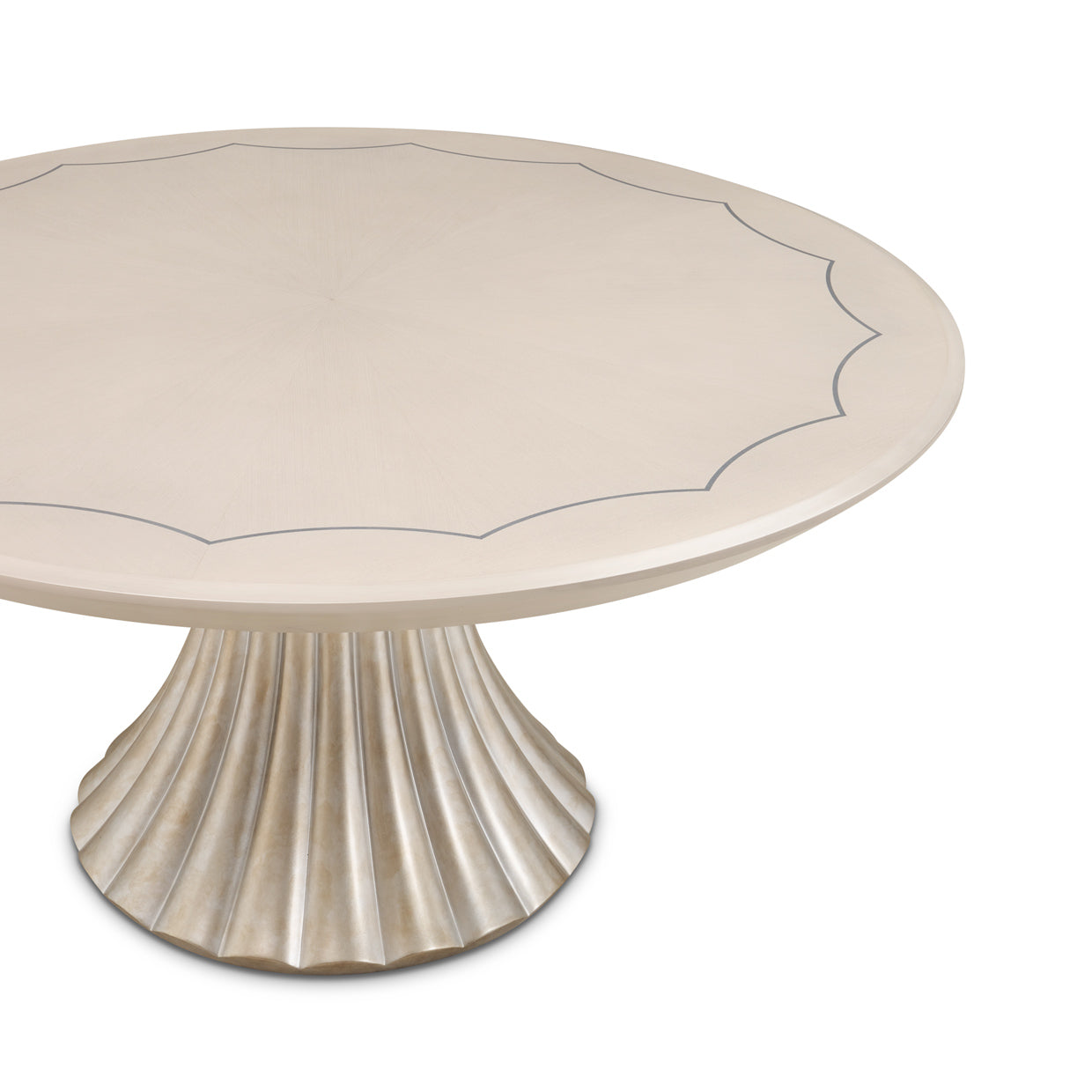 Fantosini Round Dining Table - Silver