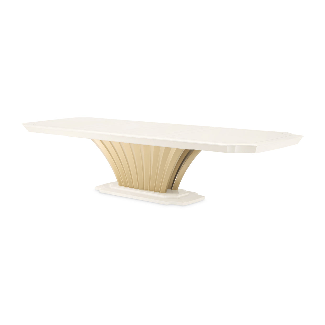 Fantosini Pedestal Dining Table - Creamy Pearl