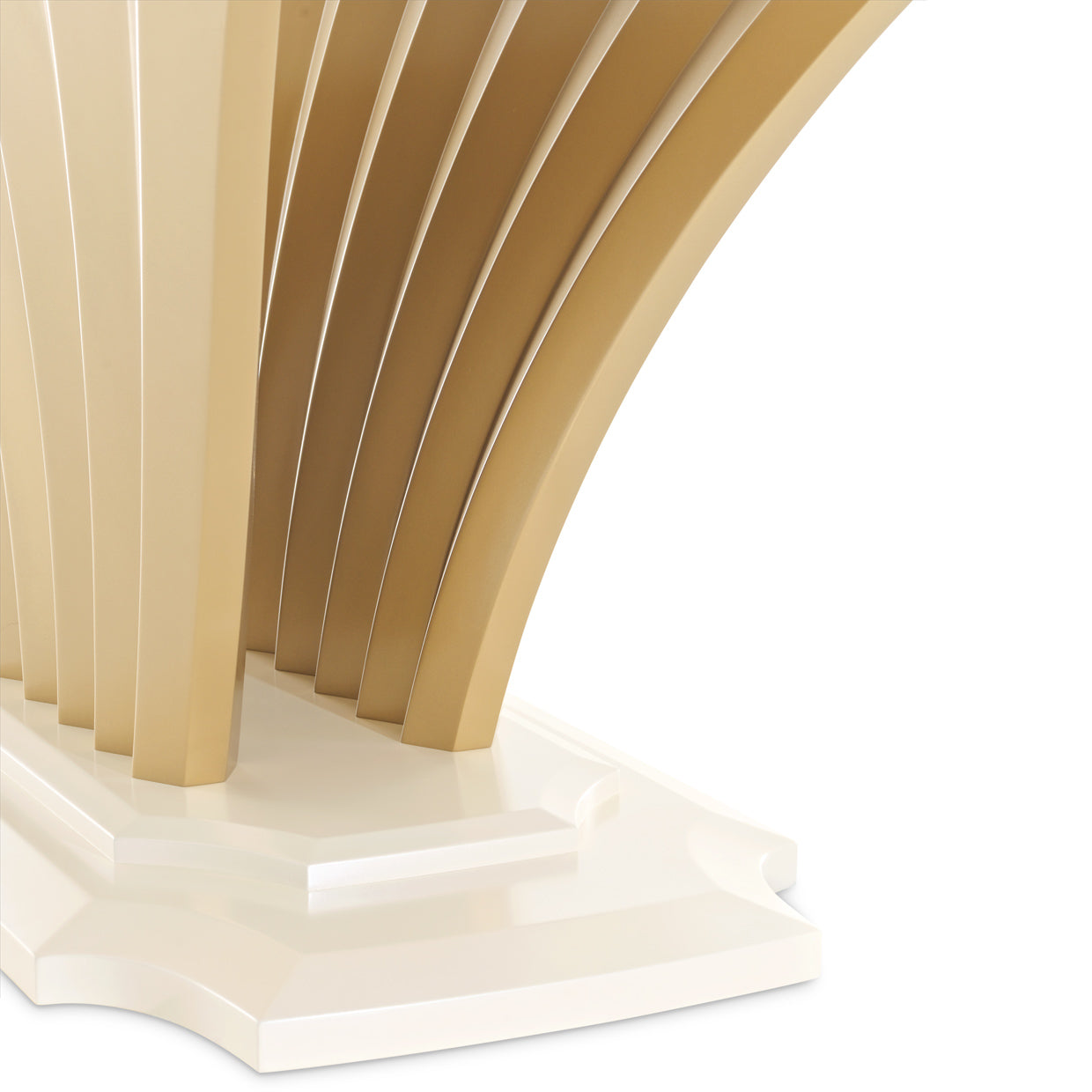 Fantosini Pedestal Dining Table - Creamy Pearl