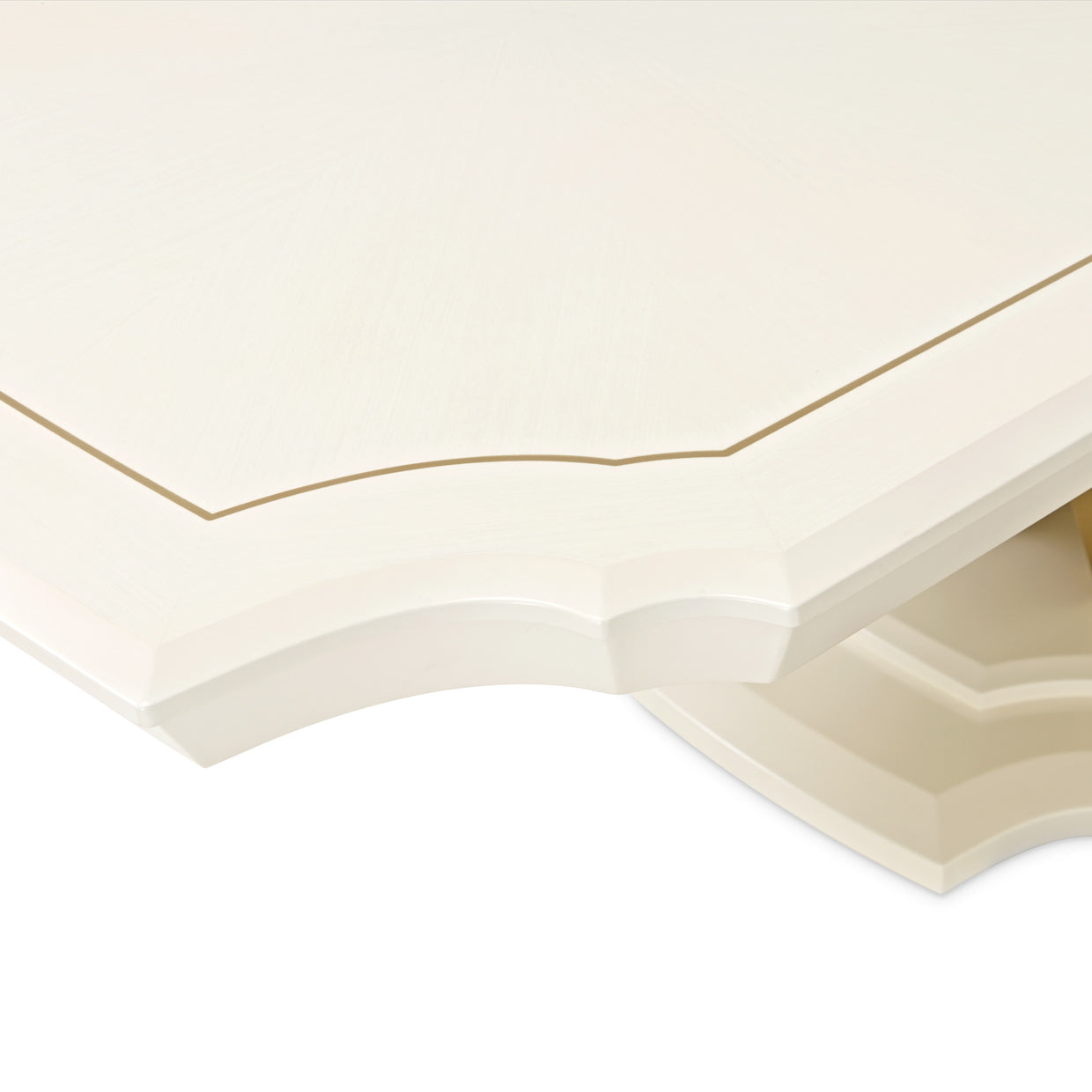 Fantosini Pedestal Dining Table - Creamy Pearl