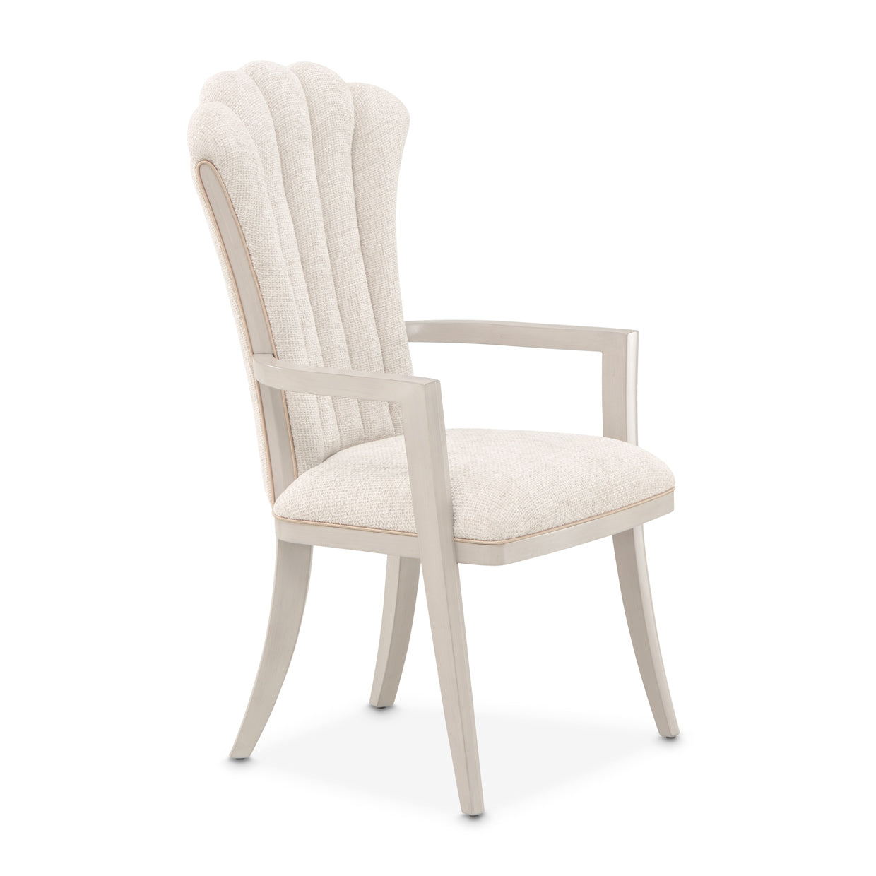 Fantosini Dining Arm Chair - Cappuccino/Silver Mist