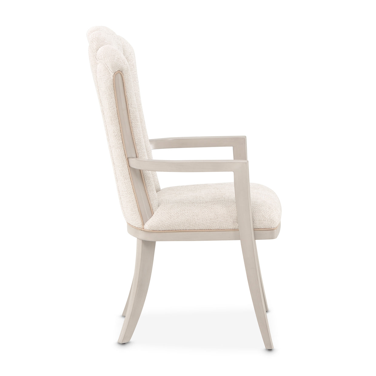 Fantosini Dining Arm Chair - Cappuccino/Silver Mist