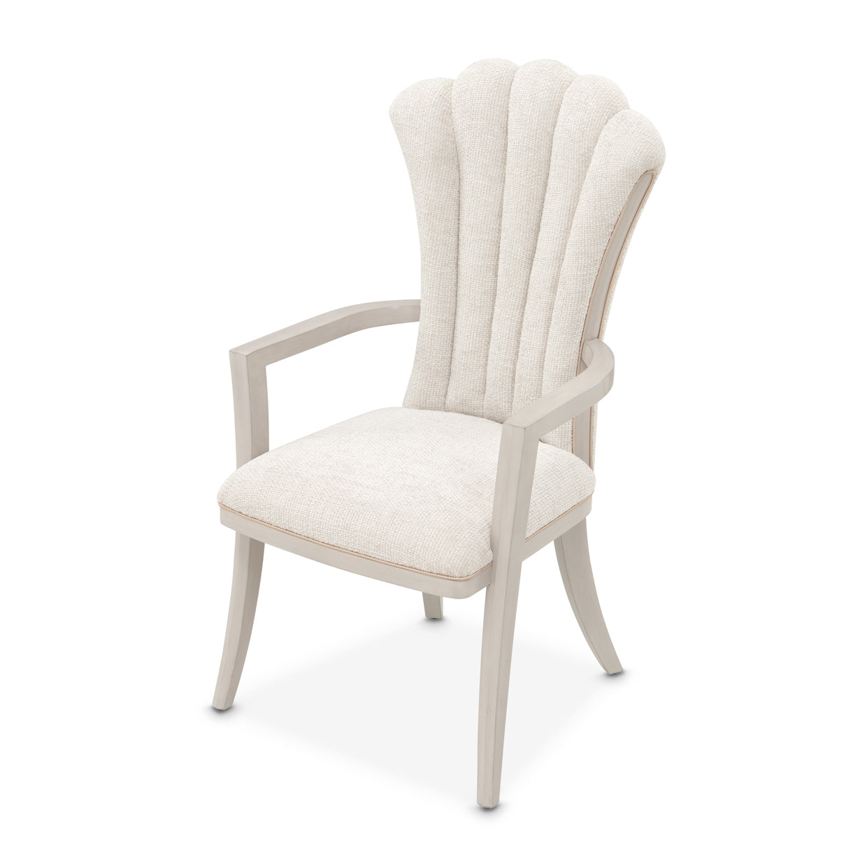 Fantosini Dining Arm Chair - Cappuccino/Silver Mist
