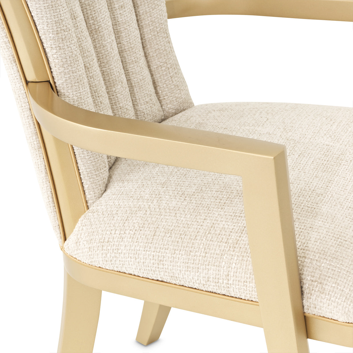 Fantosini Dining Arm Chair - Natural/Gold