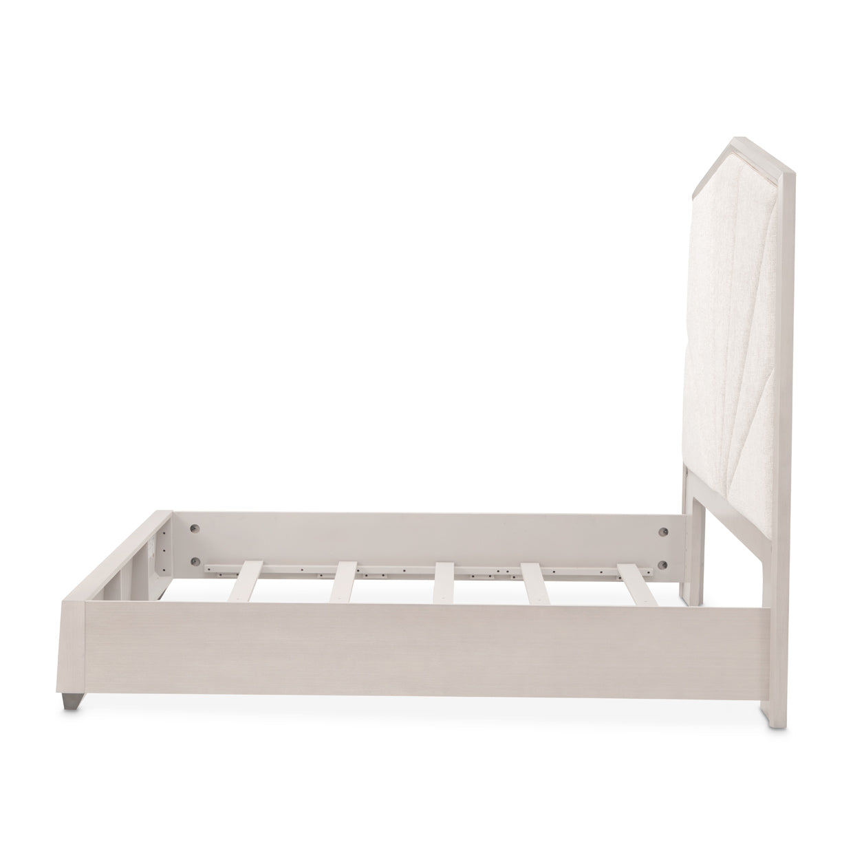Fantosini King Tufted Panel Bed - Silver Mist