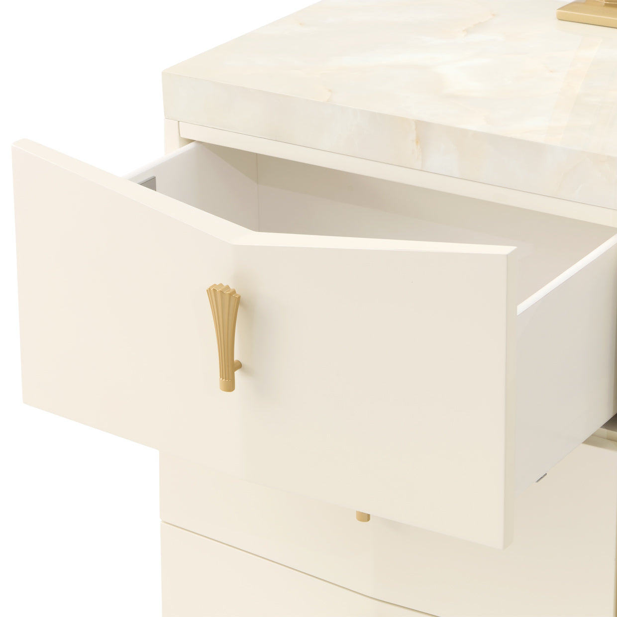 Fantosini Dresser with Mirror - Creamy Pearl