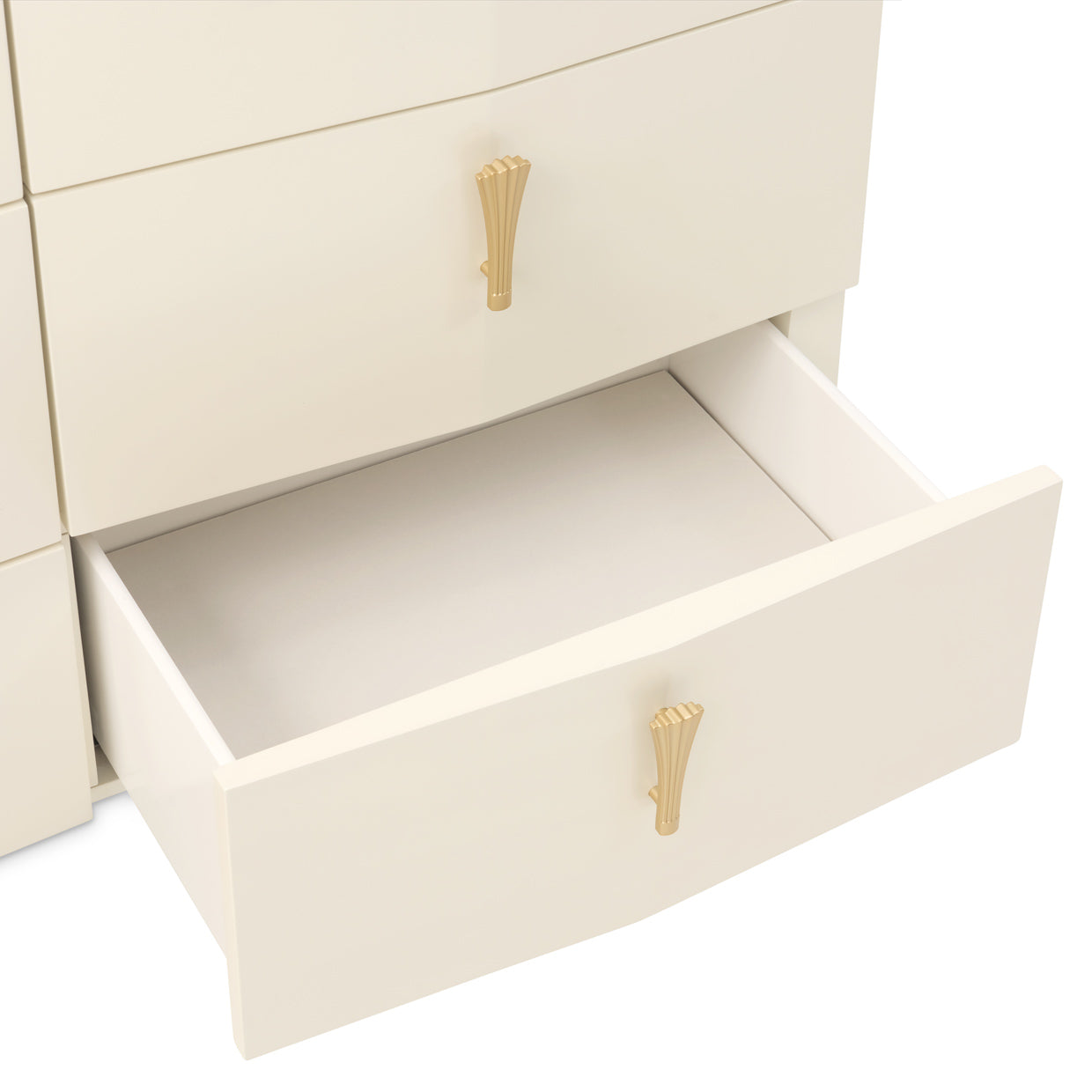 Fantosini Dresser with Mirror - Creamy Pearl