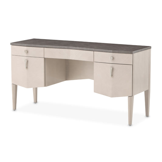 Fantosini Vanity, Mirror & Chair Set - Silver Mist