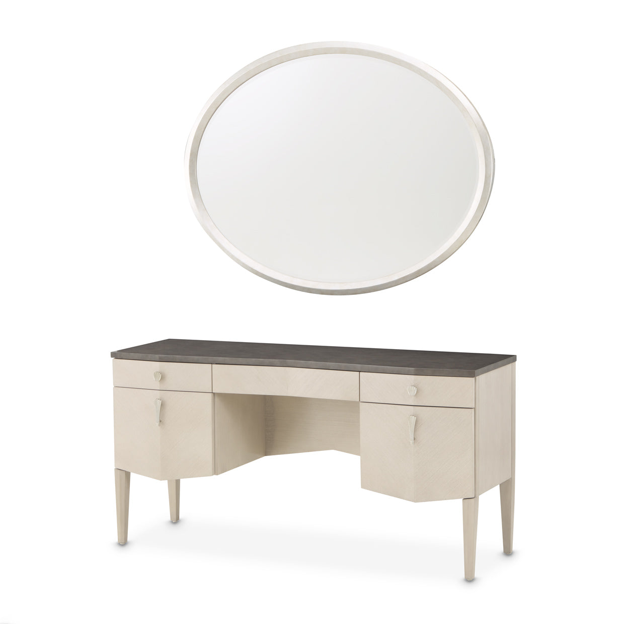 Fantosini Vanity & Mirror - Silver Mist
