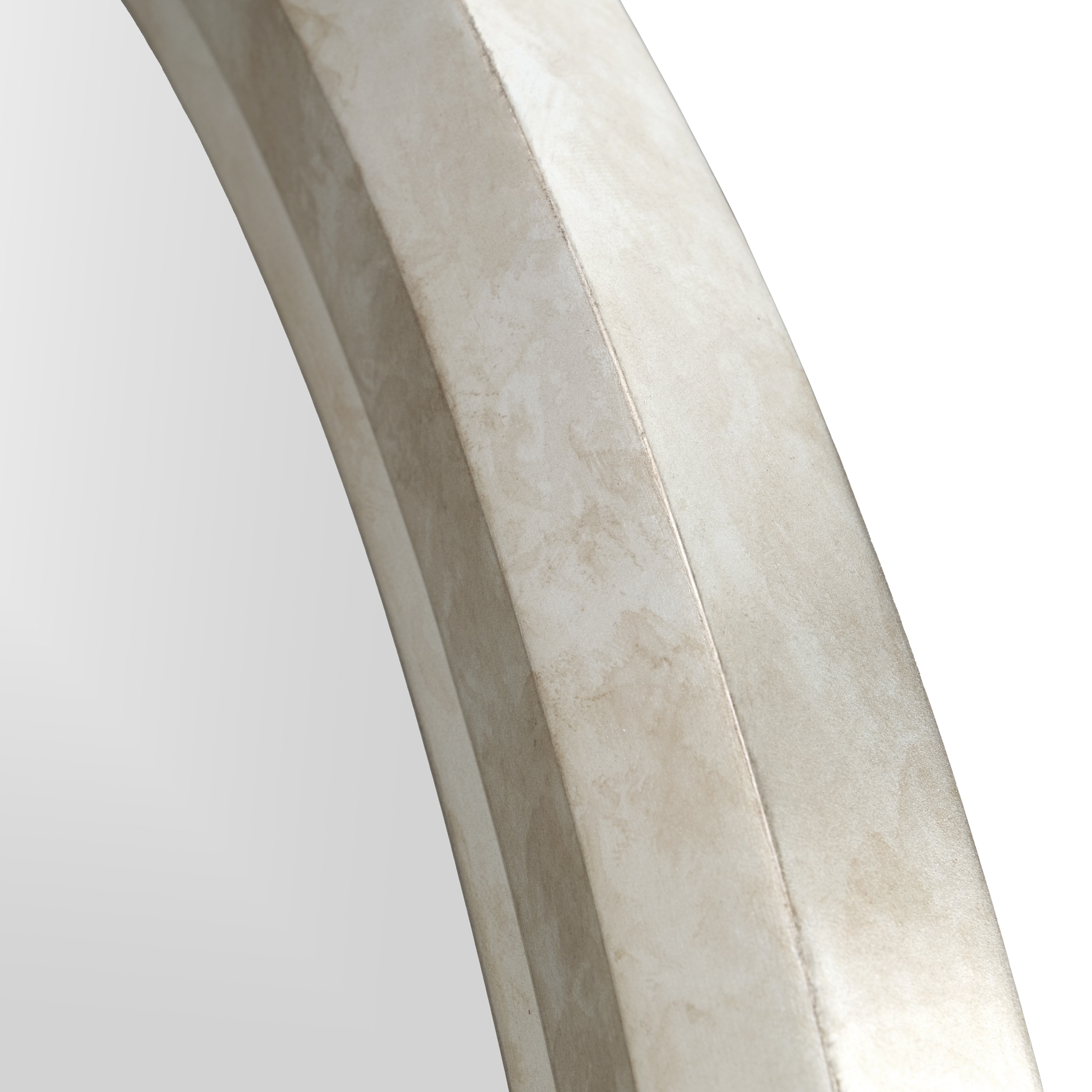 Fantosini Dresser & Round Mirror - Silver Mist