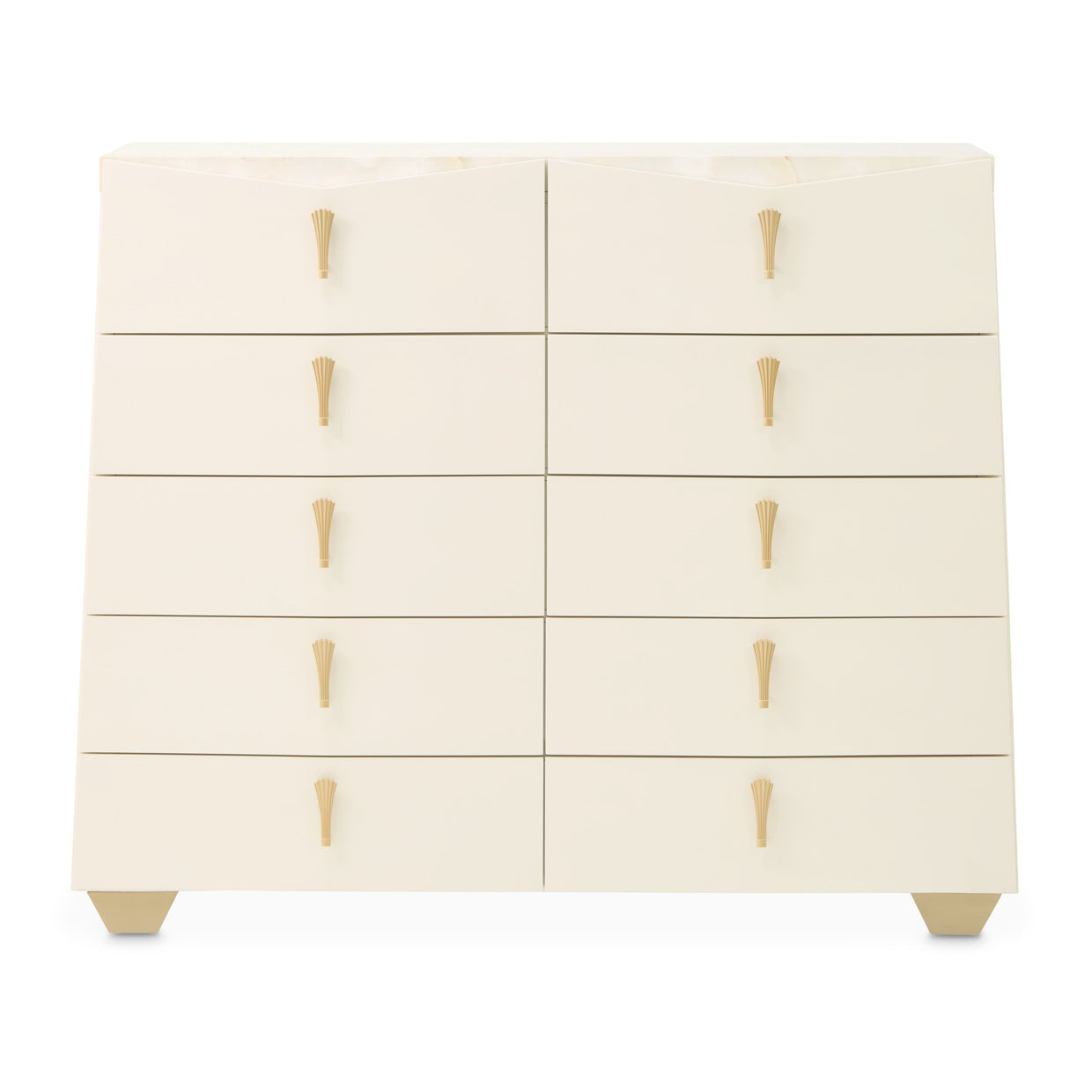 Fantosini 10-Drawer Mule Chest - Creamy Pearl