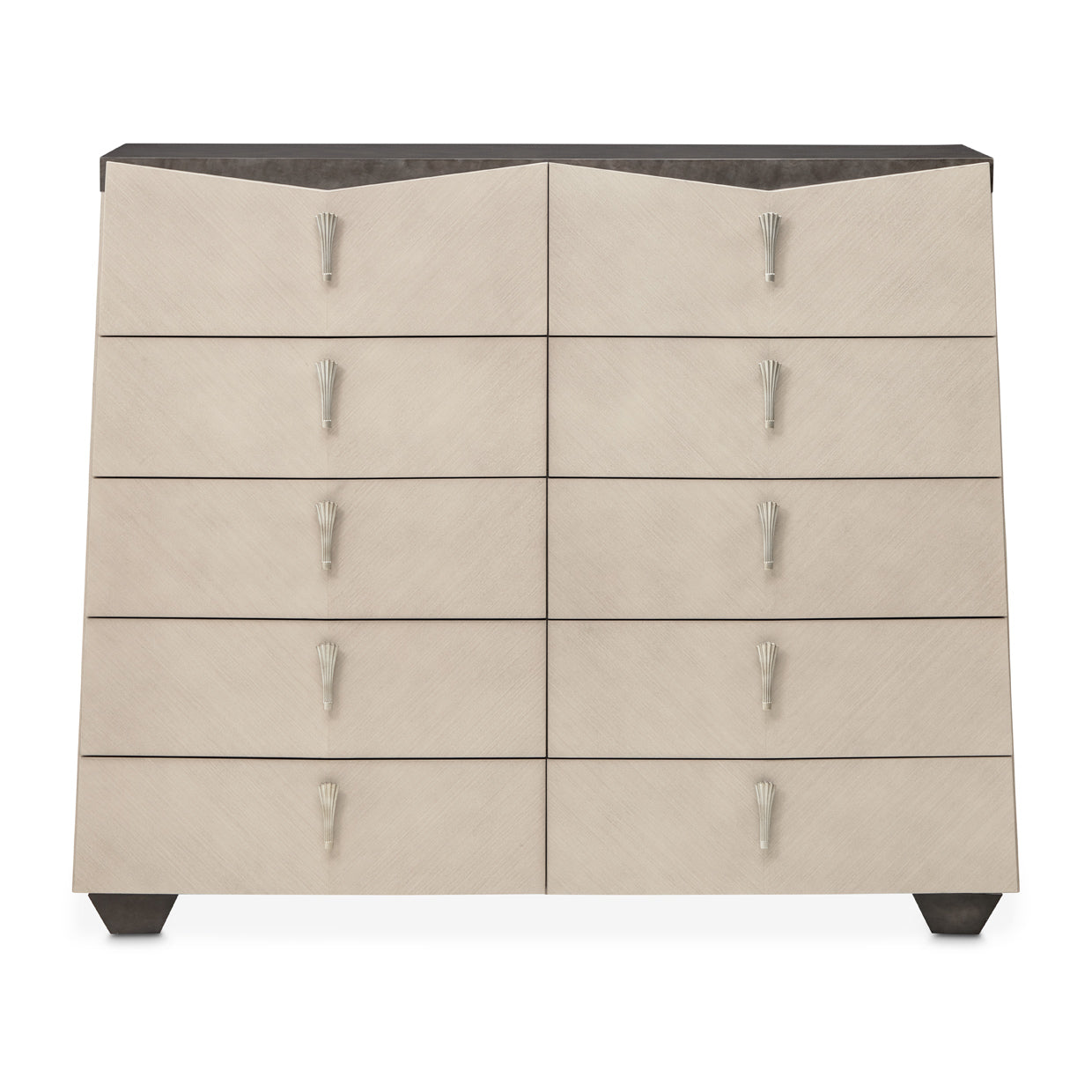 Fantosini 10-Drawer Mule Chest - Silver Mist