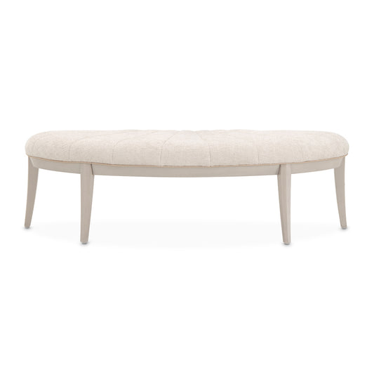 Fantosini Bed Bench - Cappuccino/Silver Mist