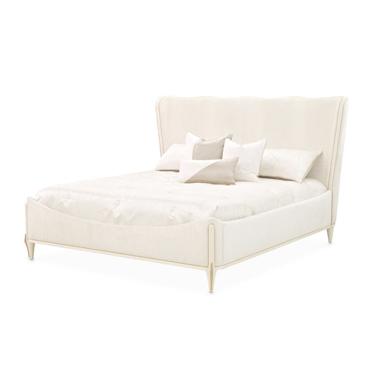 La Terrazza Queen Panel Bed - Creamy Pearl