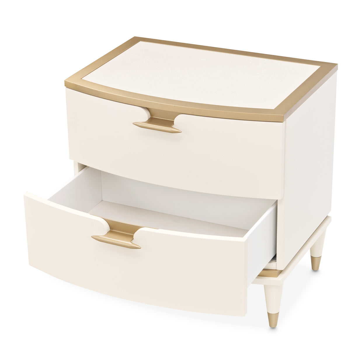 La Terrazza 26"W Nightstand - Creamy Pearl