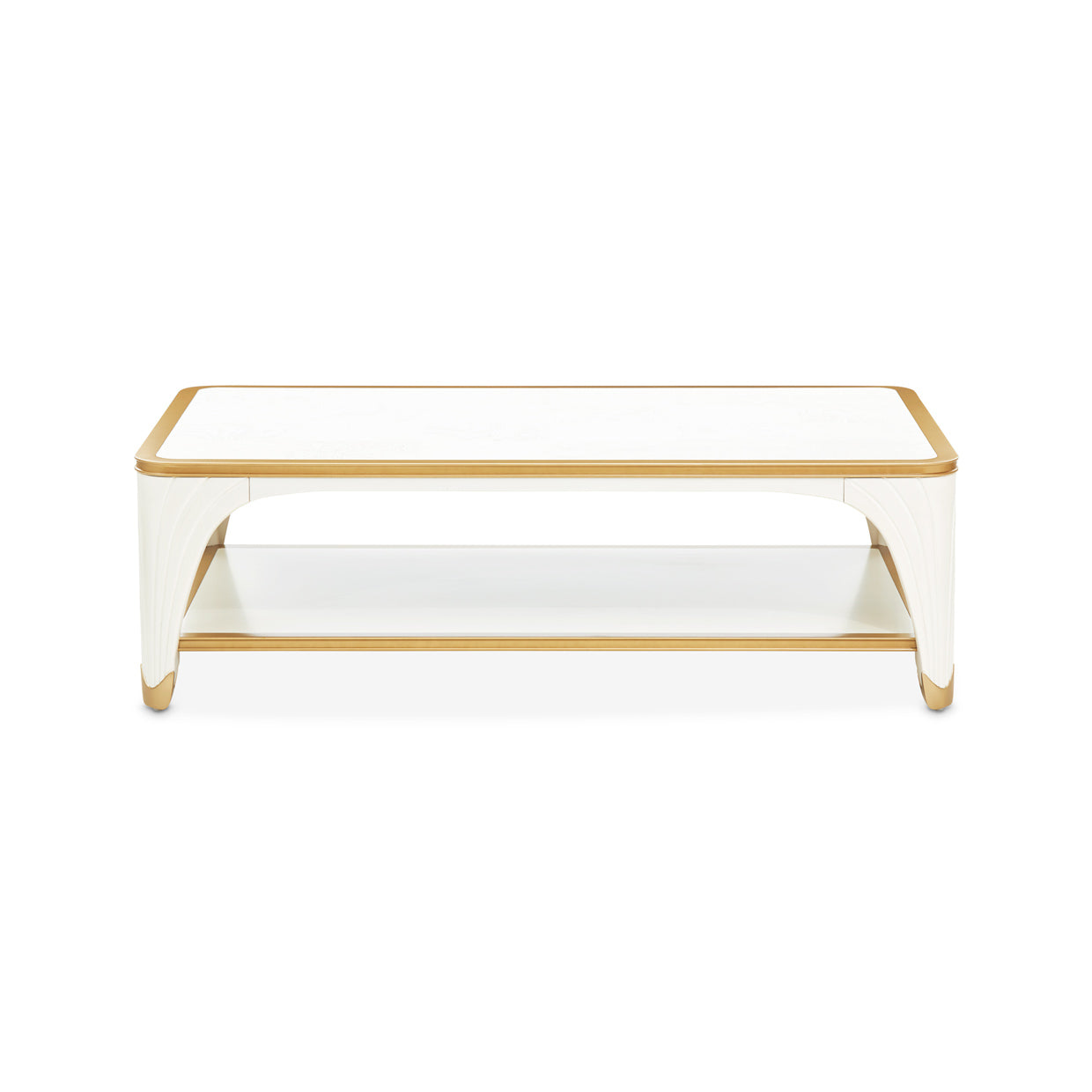La Terrazza Rectangular Cocktail Table - Creamy Pearl
