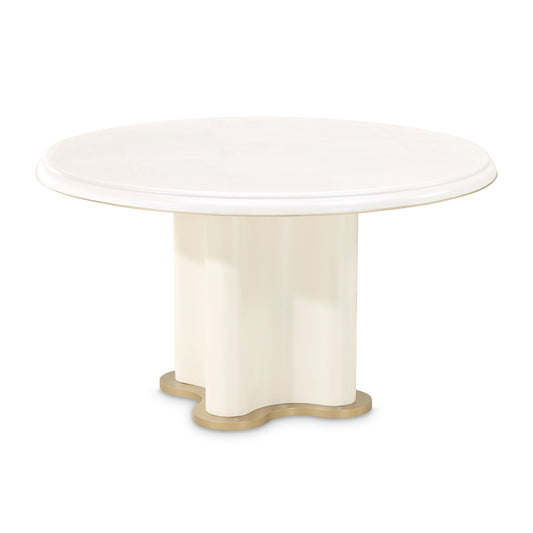 La Terrazza 54" Round Dining Table - Creamy Pearl