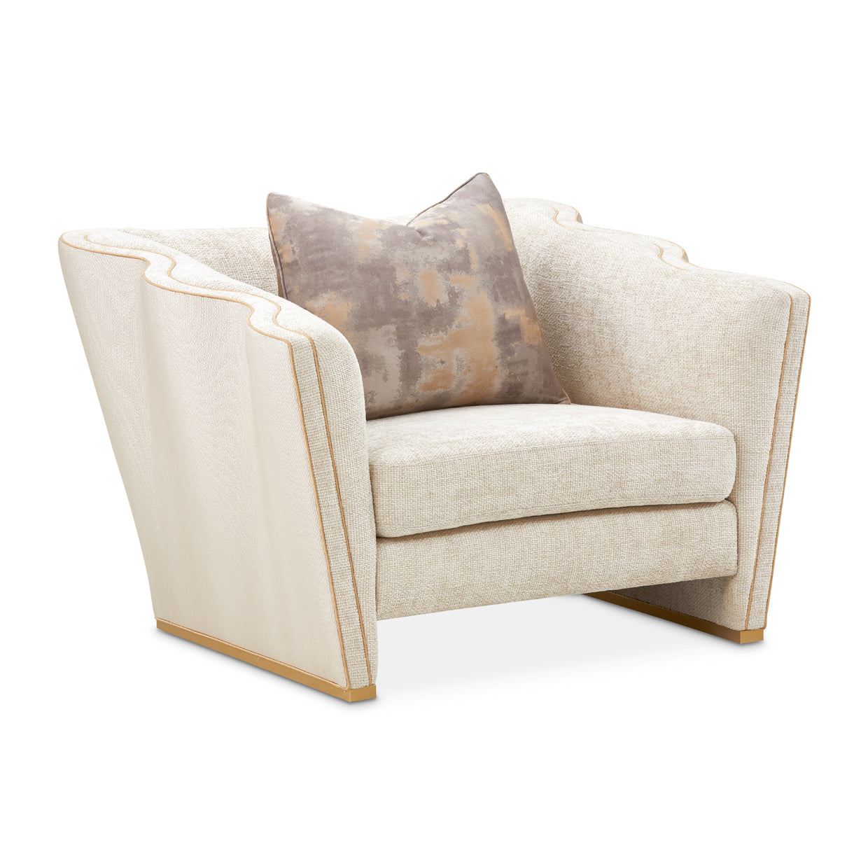 La Terrazza Matching Chair - Cappuccino/Light Champagne