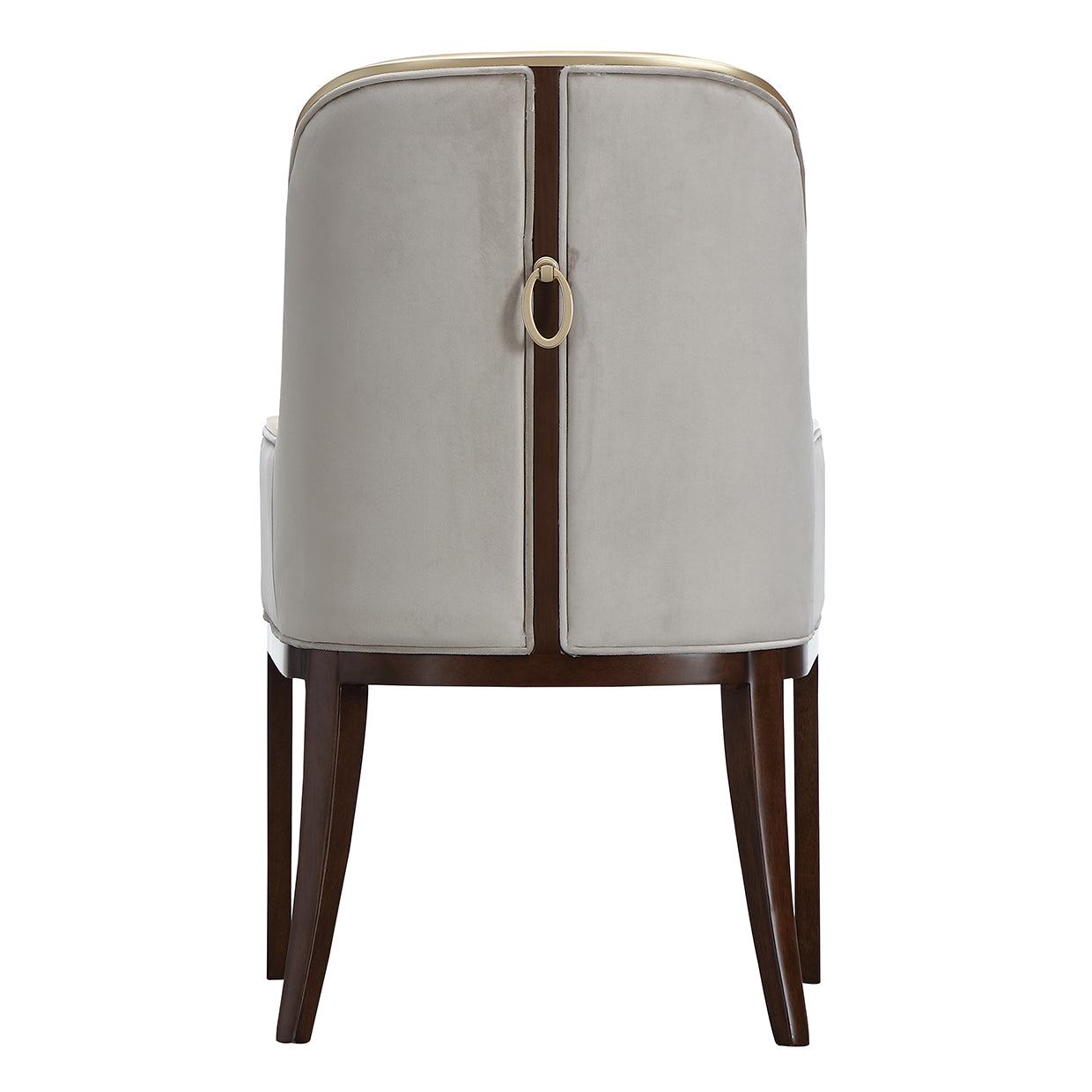 Houston Dining Arm Chair - Porcini/Walnut