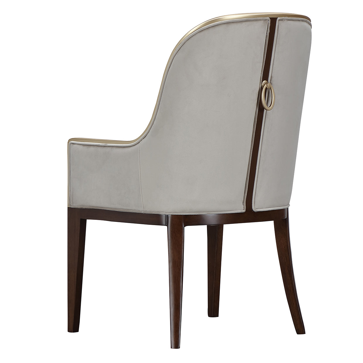 Houston Dining Arm Chair - Porcini/Walnut